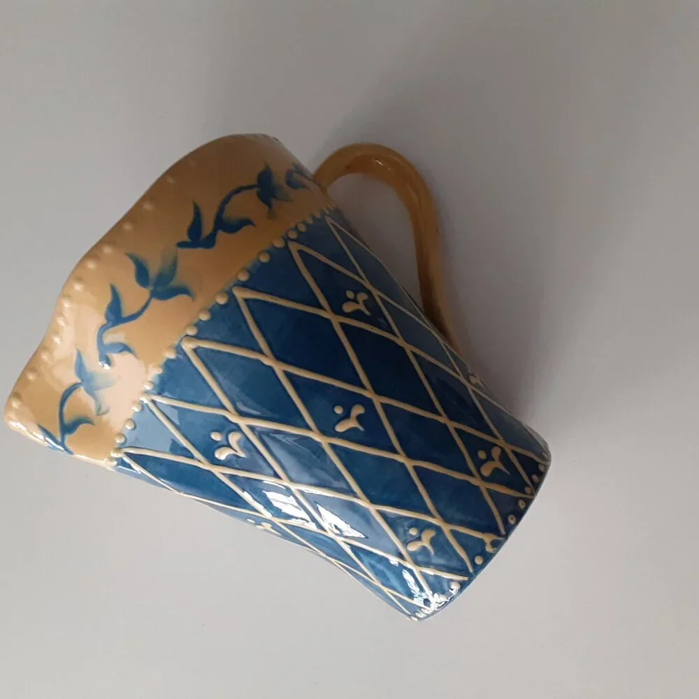 Foreside Home - Hand Painted Ceramic Pitcher